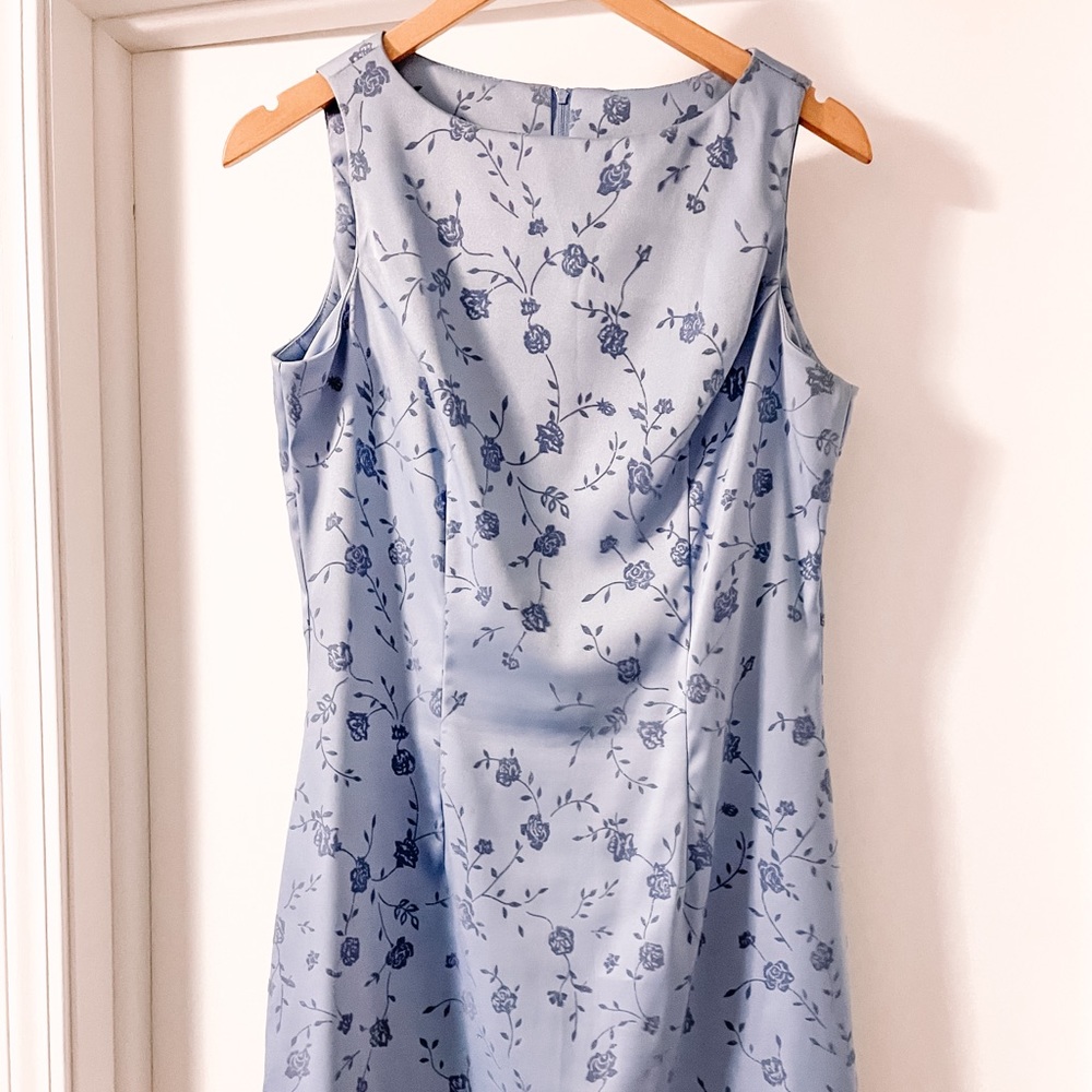 Periwinkle blue knee length dress